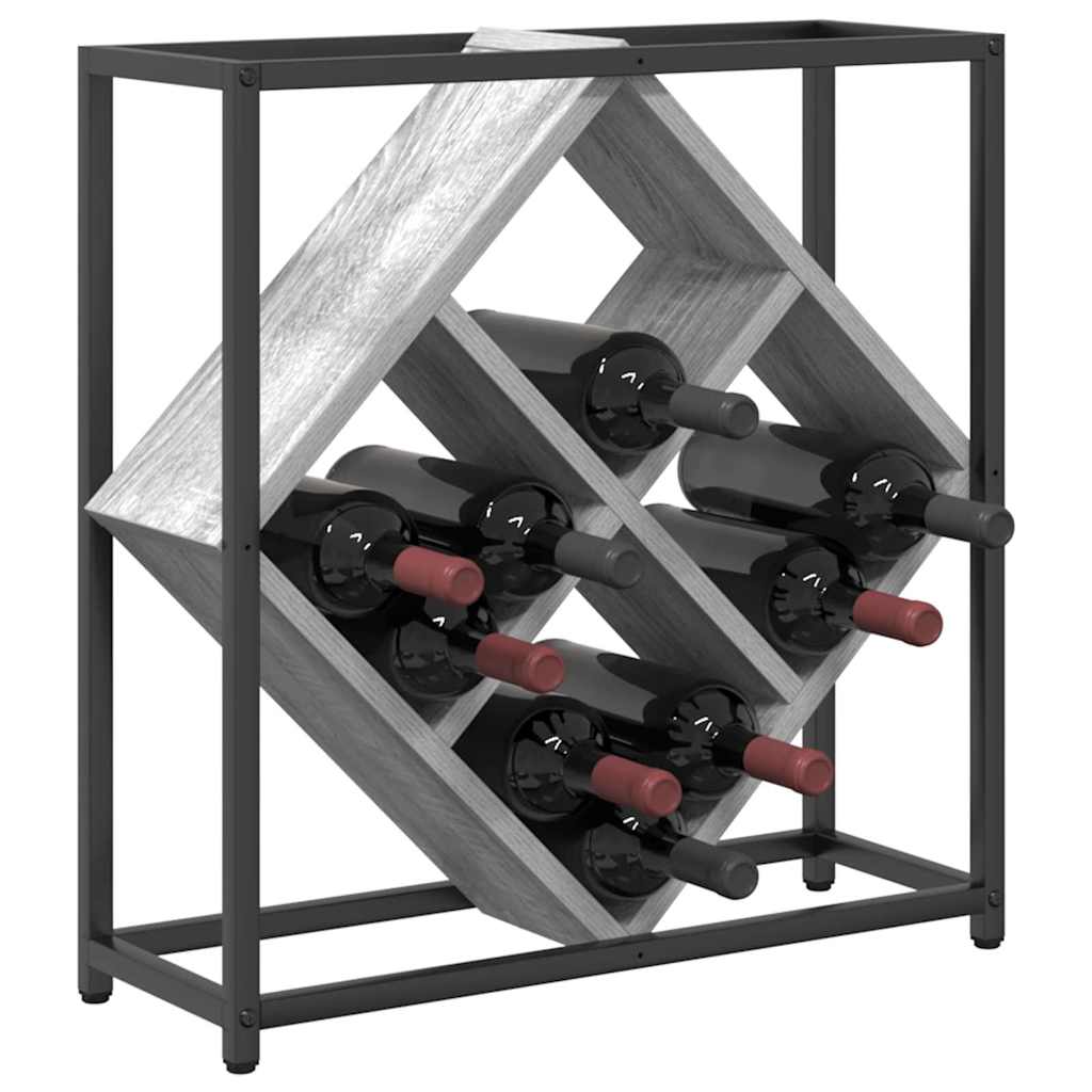 Portabottiglie Grigio Sonoma 51 x 18 x 52,5 cm