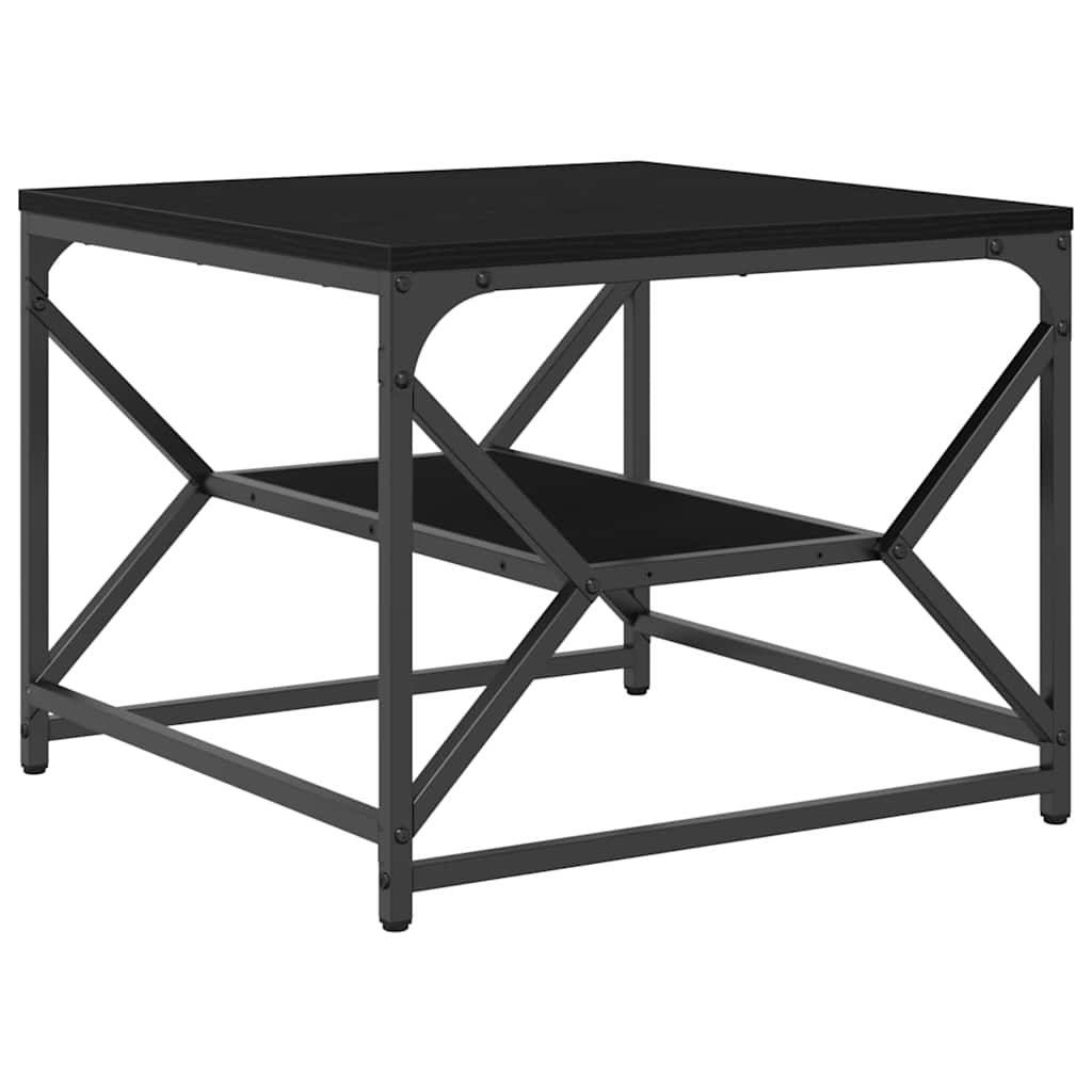 Tavolino da salotto Rovere Nero 51 x 50 x 40 cm