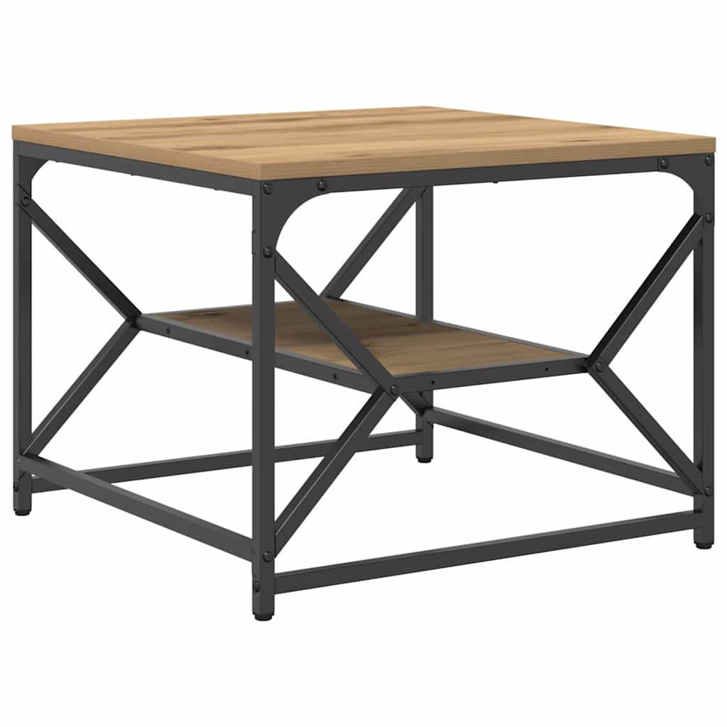 Tavolino da salotto Rovere artigianale 51 x 50 x 40 cm