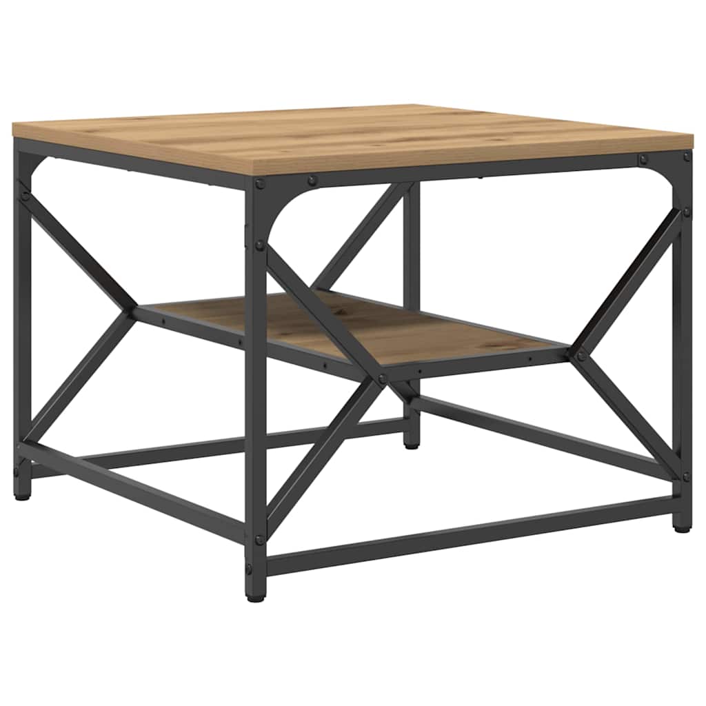 Tavolino da salotto Rovere artigianale 51 x 50 x 40 cm