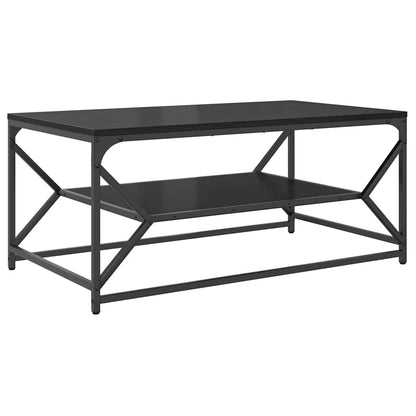 Tavolino da salotto Rovere Nero 90 x 50 x 40 cm