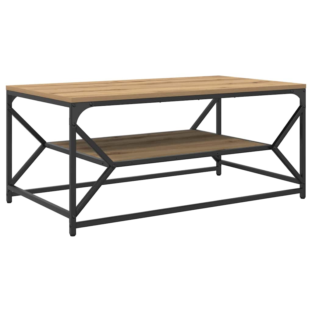 Tavolino da salotto Rovere artigianale 90 x 50 x 40 cm