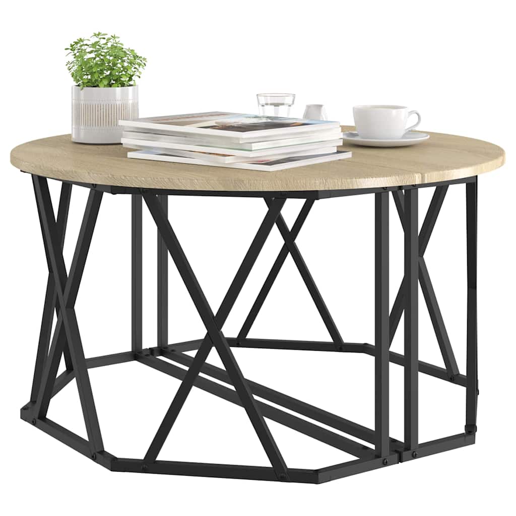 Tavolino da salotto Rovere Sonoma 80 x 80 x 42 cm