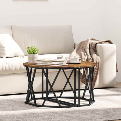 Tavolino da salotto Rovere fumÃ© 80 x 80 x 42 cm