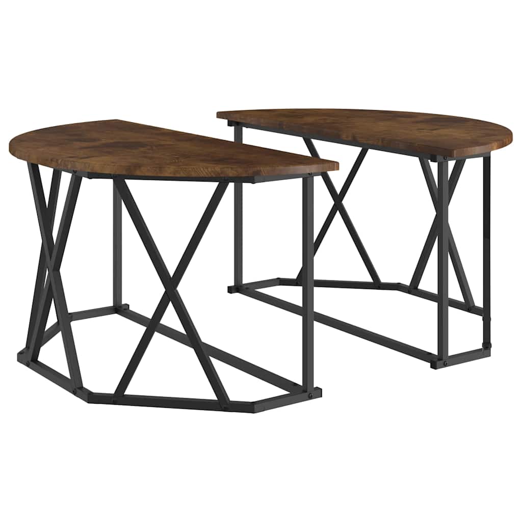 Tavolino da salotto Rovere fumÃ© 80 x 80 x 42 cm