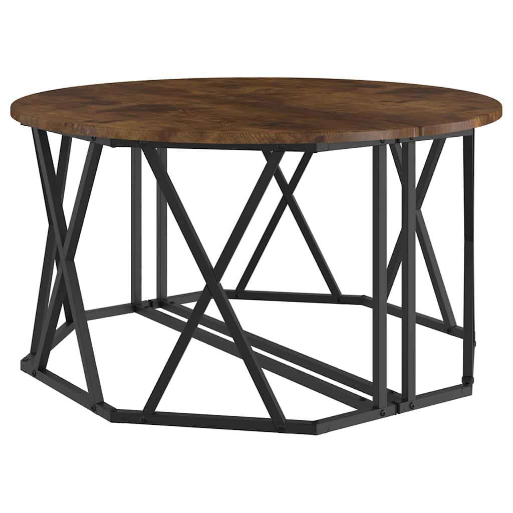 Tavolino da salotto Rovere fumÃ© 80 x 80 x 42 cm