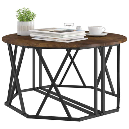 Tavolino da salotto Rovere fumÃ© 80 x 80 x 42 cm