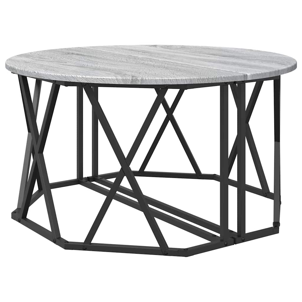 Tavolino da salotto Grigio Sonoma 80 x 80 x 42 cm