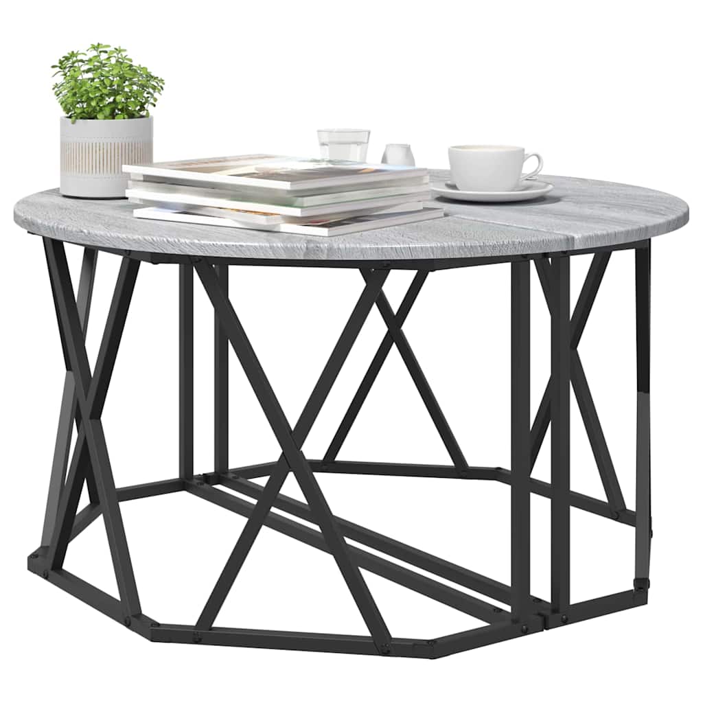 Tavolino da salotto Grigio Sonoma 80 x 80 x 42 cm