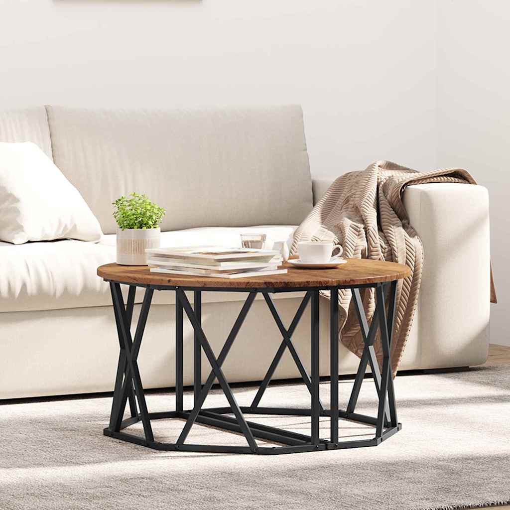Tavolino da salotto Legno vecchio 80 x 80 x 42 cm