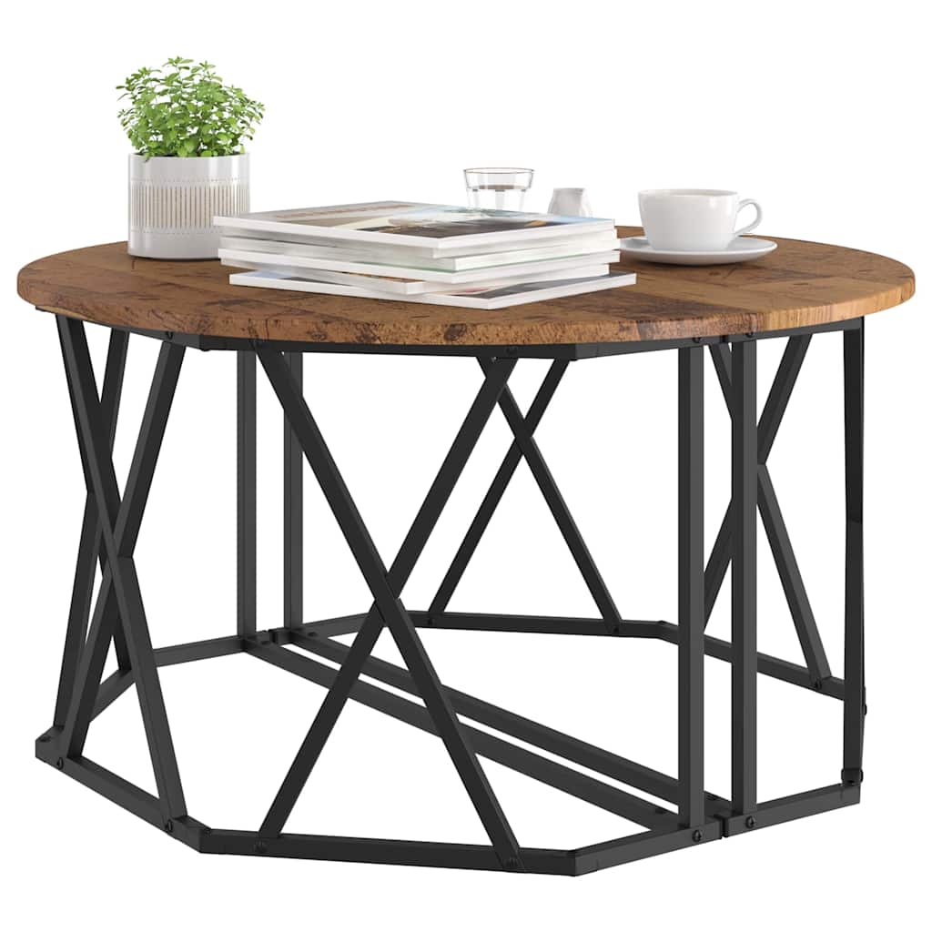 Tavolino da salotto Legno vecchio 80 x 80 x 42 cm