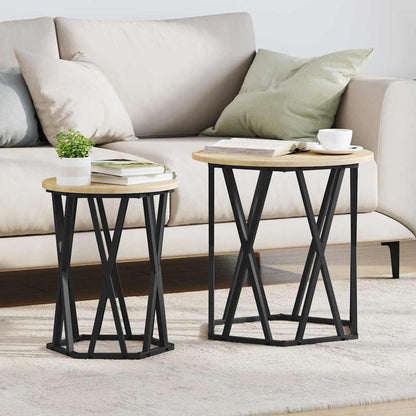 Tavolino da salotto 2 pcs Rovere Sonoma