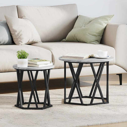 Tavolino da salotto 2 pcs Grigio Sonoma