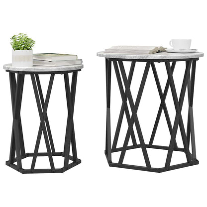 Tavolino da salotto 2 pcs Grigio Sonoma
