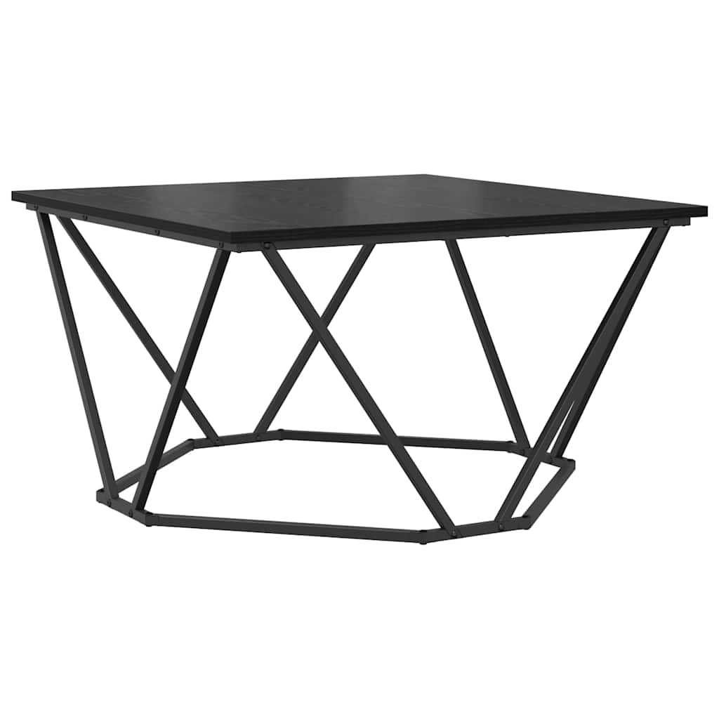 Tavolino da salotto Rovere Nero 80 x 80 x 45 cm