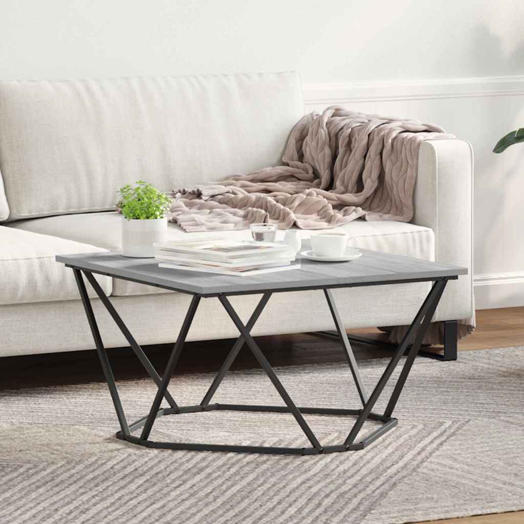 Tavolino da salotto Grigio Sonoma 80 x 80 x 45 cm