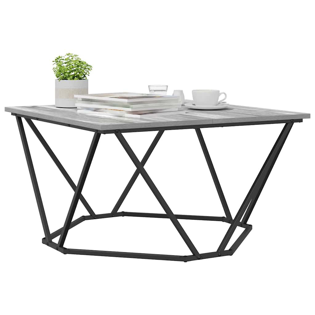 Tavolino da salotto Grigio Sonoma 80 x 80 x 45 cm