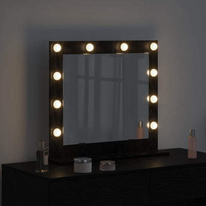 Specchio da VanitÃƒÂ  Rettangolare Rovere Nero 60 x 55 x 18 cm