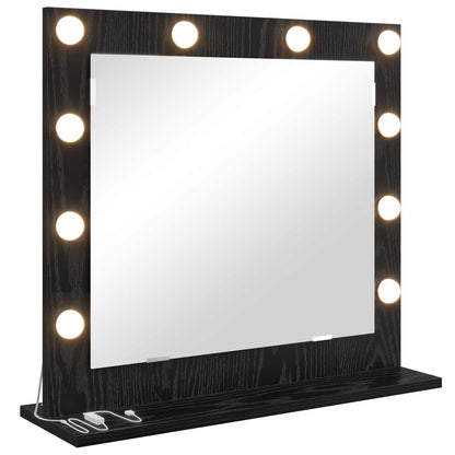 Specchio da VanitÃƒÂ  Rettangolare Rovere Nero 60 x 55 x 18 cm