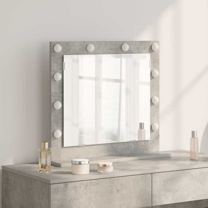 Specchio da VanitÃ  Rettangolare Grigio cemento 60 x 55 x 18 cm