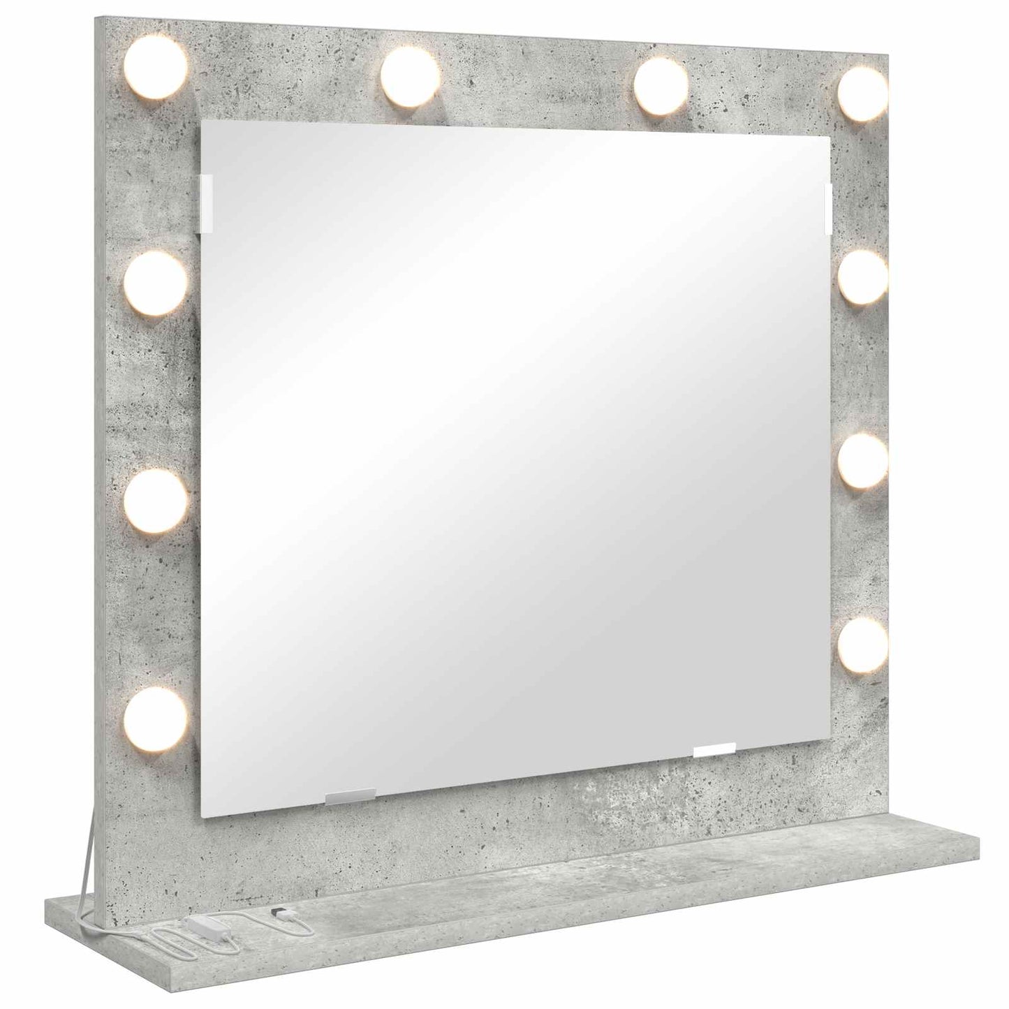 Specchio da VanitÃ  Rettangolare Grigio cemento 60 x 55 x 18 cm