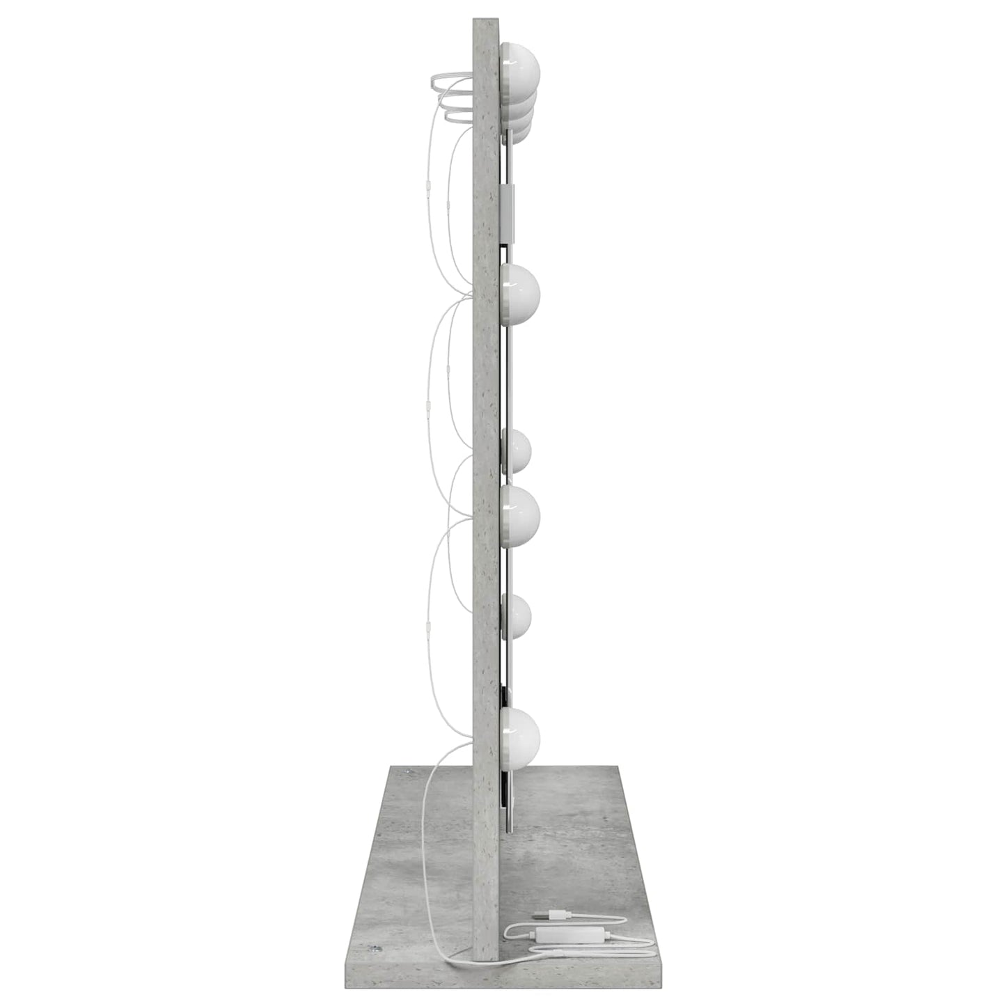 Specchio da VanitÃ  Rettangolare Grigio cemento 60 x 55 x 18 cm