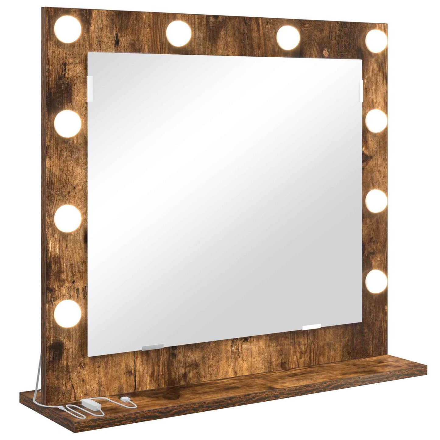 Specchio da VanitÃƒÂ  Rettangolare Rovere fumÃƒÂ© 60 x 55 x 18 cm