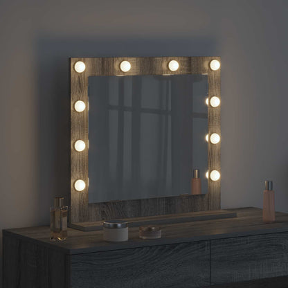 Specchio da VanitÃ  Rettangolare Grigio Sonoma 60 x 55 x 18 cm