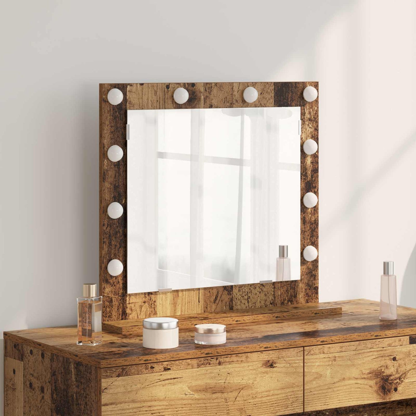 Specchio da VanitÃ  Rettangolare Legno vecchio 60 x 55 x 18 cm