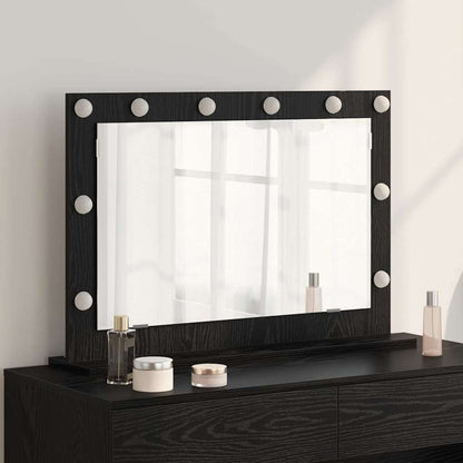 Specchio da VanitÃƒÂ  Rettangolare Rovere Nero 80 x 15 x 18 cm