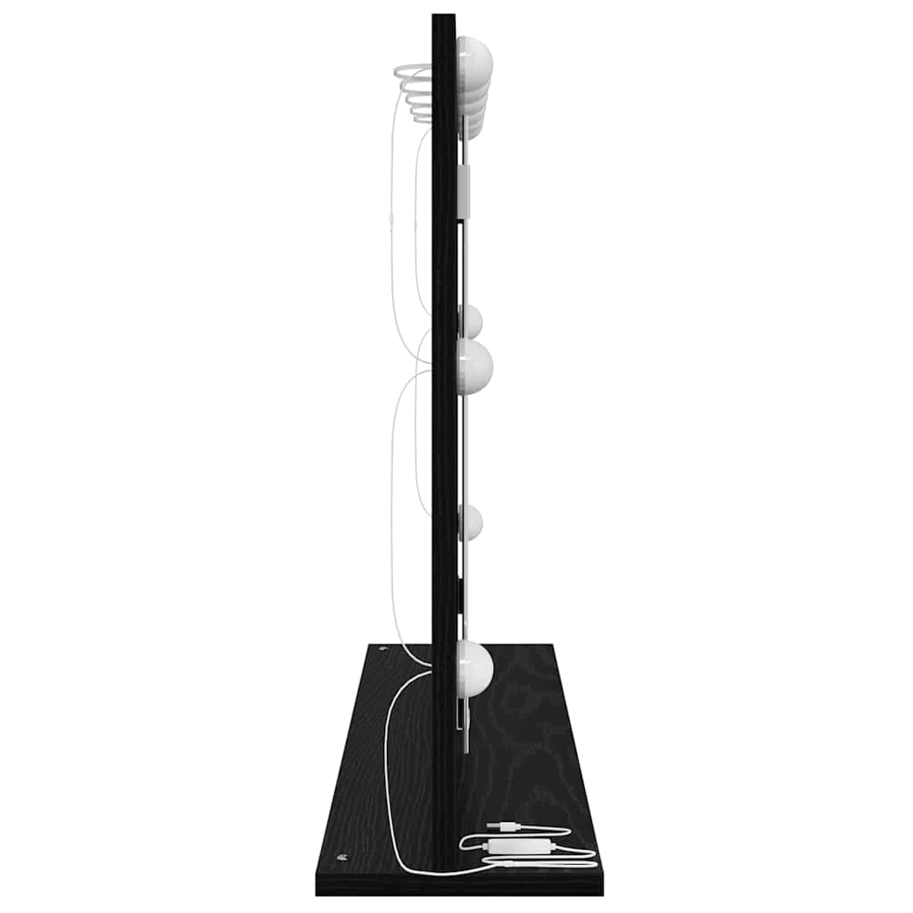 Specchio da VanitÃƒÂ  Rettangolare Rovere Nero 80 x 15 x 18 cm