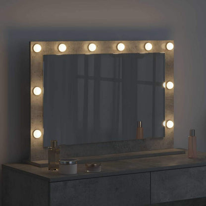 Specchio da VanitÃ  Rettangolare Grigio cemento 80 x 55 x 18 cm