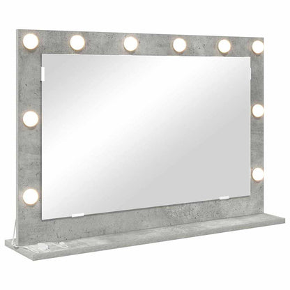 Specchio da VanitÃ  Rettangolare Grigio cemento 80 x 55 x 18 cm