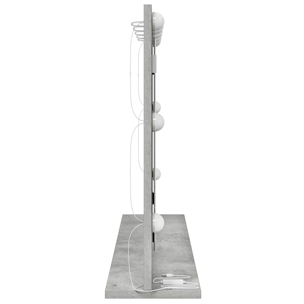 Specchio da VanitÃ  Rettangolare Grigio cemento 80 x 55 x 18 cm