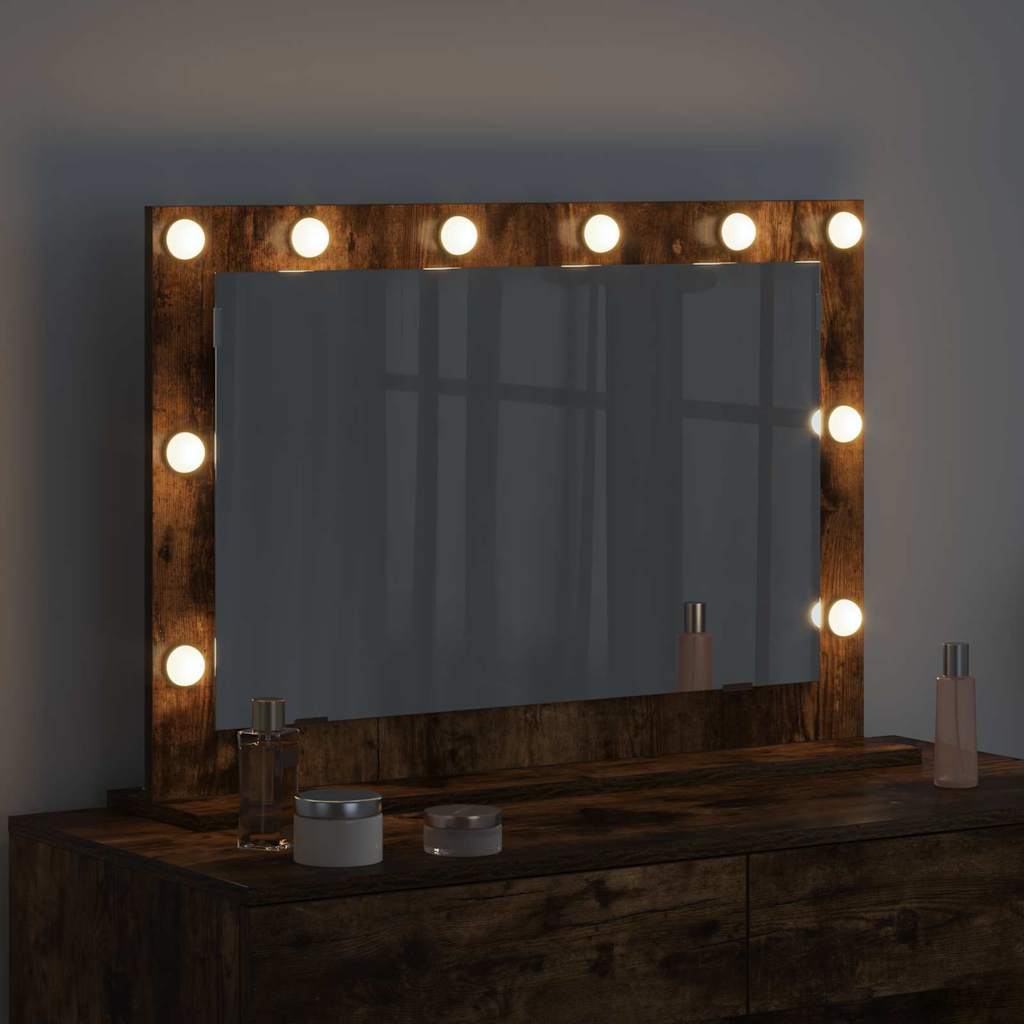 Specchio da VanitÃ  Rettangolare Rovere fumÃ© 80 x 55 x 18 cm