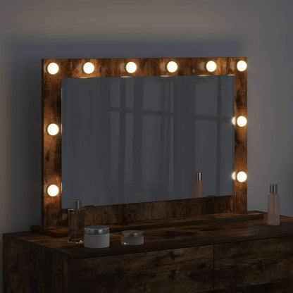 Specchio da VanitÃ  Rettangolare Rovere fumÃ© 80 x 55 x 18 cm