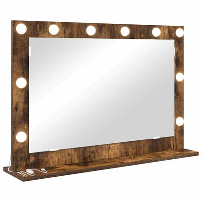 Specchio da VanitÃ  Rettangolare Rovere fumÃ© 80 x 55 x 18 cm