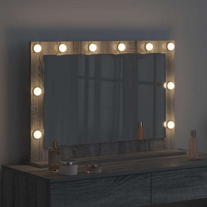 Specchio da VanitÃ  Rettangolare Grigio Sonoma 80 x 55 x 18 cm