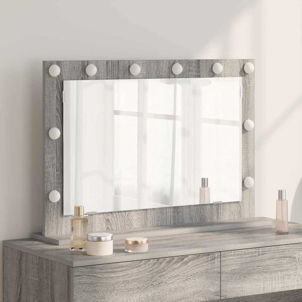 Specchio da VanitÃ  Rettangolare Grigio Sonoma 80 x 55 x 18 cm