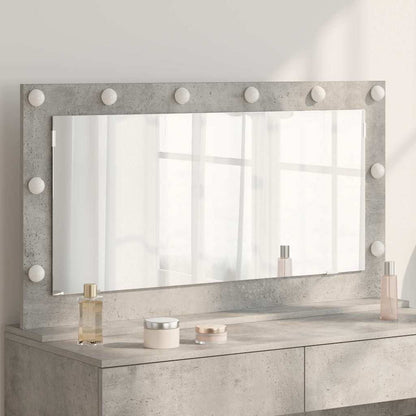 Specchio da VanitÃ  Rettangolare Grigio cemento 100 x 55 x 18 cm