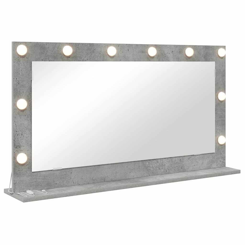 Specchio da VanitÃ  Rettangolare Grigio cemento 100 x 55 x 18 cm