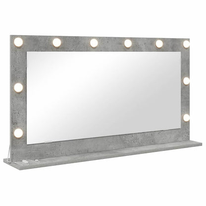 Specchio da VanitÃ  Rettangolare Grigio cemento 100 x 55 x 18 cm