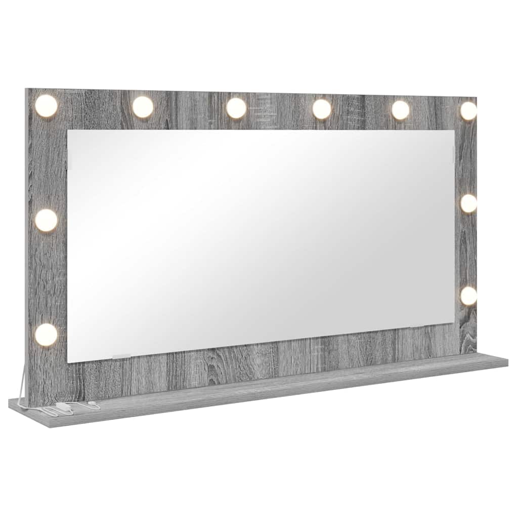 Specchio da VanitÃ  Rettangolare Grigio Sonoma 100 x 55 x 18 cm