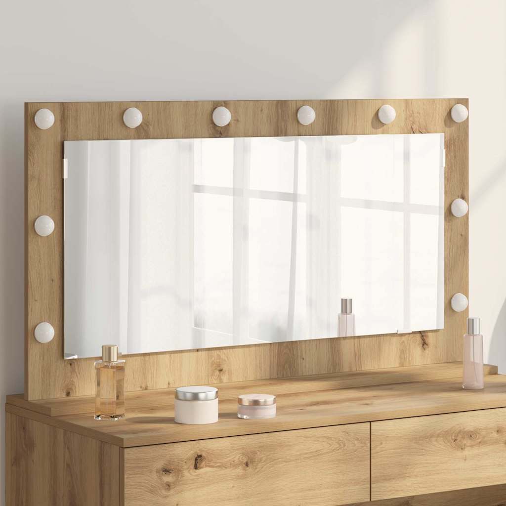 Specchio da VanitÃ  Rovere artigianale 100 x 55 x 18 cm