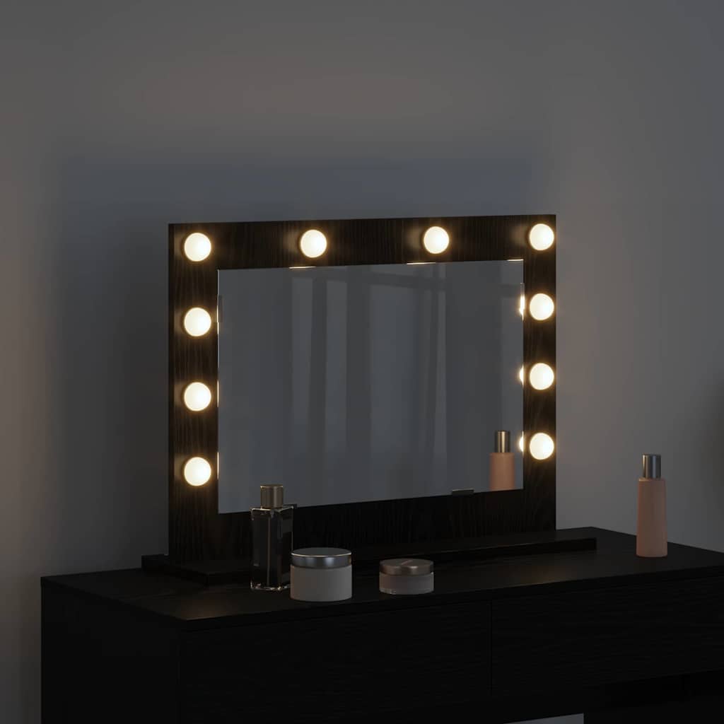 Specchio da VanitÃ  Rettangolare Rovere Nero 60 x 45 x 18 cm