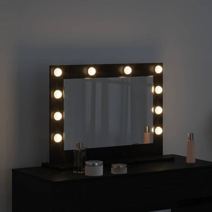 Specchio da VanitÃ  Rettangolare Rovere Nero 60 x 45 x 18 cm