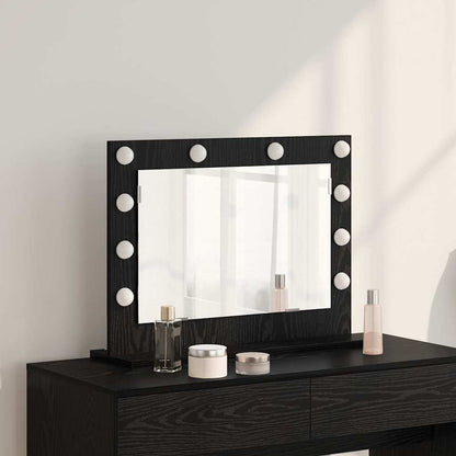 Specchio da VanitÃ  Rettangolare Rovere Nero 60 x 45 x 18 cm