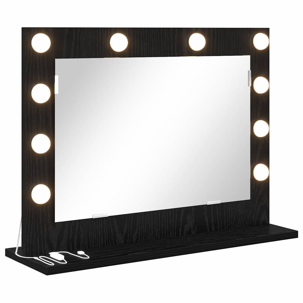 Specchio da VanitÃ  Rettangolare Rovere Nero 60 x 45 x 18 cm