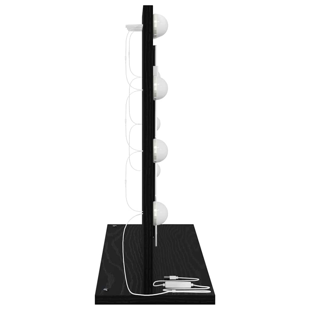 Specchio da VanitÃ  Rettangolare Rovere Nero 60 x 45 x 18 cm