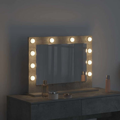 Specchio da VanitÃ  Rettangolare Grigio cemento 60 x 45 x 18 cm